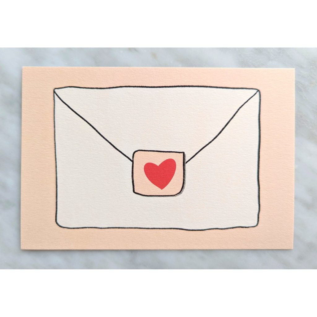 Postcard-lettre coeur